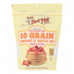 Bob's Red Mill - Pancake-waffle 10 Grain - Case Of 4 - 24 Oz